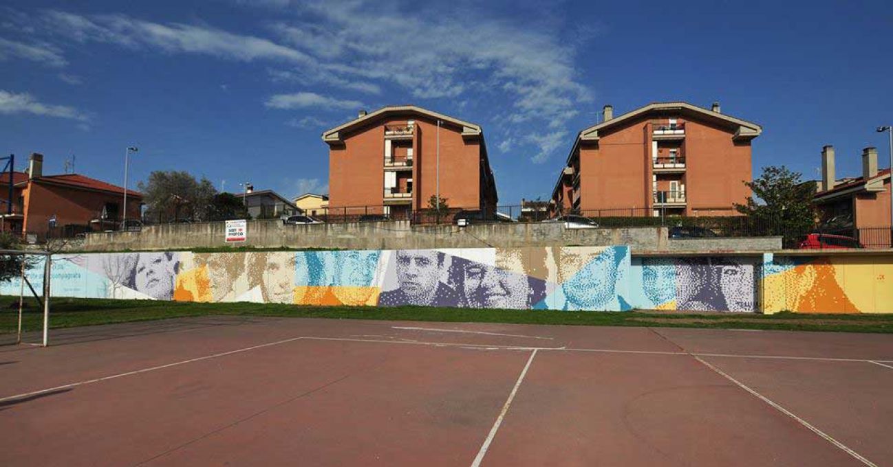 Libera Castelli Romani inaugura due grandi murales a Pavona